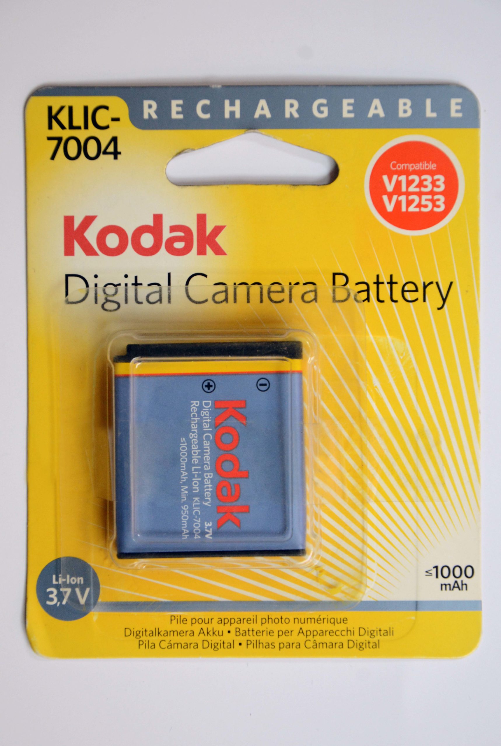 Kodak Klic Li Ion Rechargeable Battery V